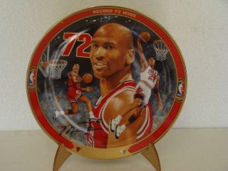 Michael Jordan Collector Plate "Record 72 Wins"   