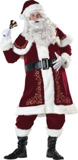 Jolly OL' St Nick Mr Santa Claus Adult Mens Costume Red Suit Christmas Holiday  