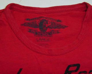 Johnson Motors Motorcycle Jomo Racing T Shirt Sz Mens L Red  