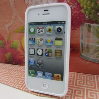 Apple iPhone 4 4S Jordan Black White Rubber Silicone Skin Case Phone Cover G  
