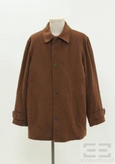 Joseph Abboud Outerwear Men's Brown Button Up Jacket  