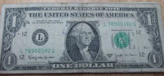 1963B $1 00 Federal Reserve Note Joseph w Barr Note About XF Note  