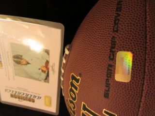 Joe Namath Autographed Wilson NFL Football Guaranteed Authentic Item EBA183  