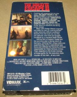 The Great Escape II The Untold Story VHS Judd Hirsch  