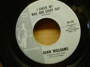 Orig Pressing M M Northern Soul 45 Juan Williams I Check My Mail My Girl Listen  