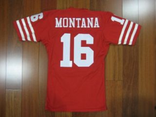 Early 80s Authentic 49ers Joe Montana Wilson Jersey 36  