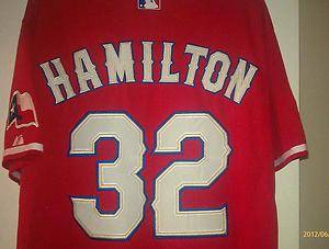 Josh Hamilton 32 World Series Texas Rangers Red Jersey  