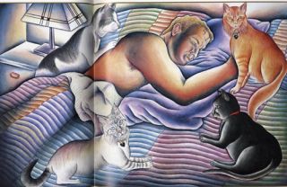 Judy Chicago Cat Art Great Illustrations of Her Cats A Kitty 'Book of Hours'  