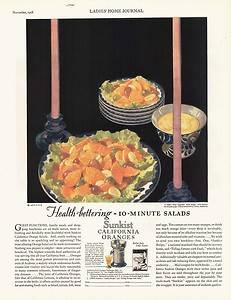 1928 Ad Sunkist California Oranges Juice Extractor  