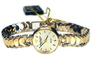 Jules Jurgensen Ladies Solid 10K Gold Bracelet Watch  