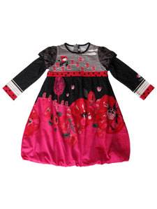 Catimini Baby Girl Red Black Dress Size 12M $84  