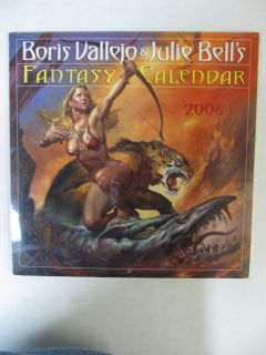 Boris Vallejo Julie Bells Fantasy Calendar 2006 Gift Idea