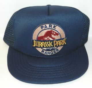 Jurassic Park Movie Park Ranger Logo Embroidered Patch Baseball Hat