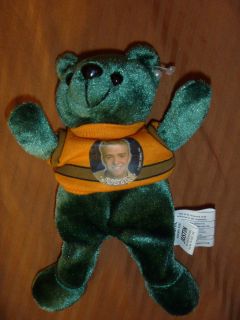 Justin Timberlake NSync Green Bean Bag Plush Stuffed Bear