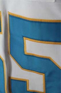 Chargers Junior Seau White Powder Blue Throwback Jersey