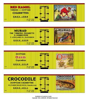 Boxcars OO Scale Set 3 Printed Reefer Sides Inc Red Kamel