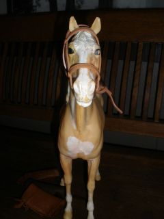 Vintage Marx Johnny West Horse Thunderbolt Palomino with Bridle 3