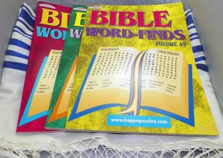 Bundle 3 Bible Word Finds Puzzle Books by Kappa Volumes 49 50 51