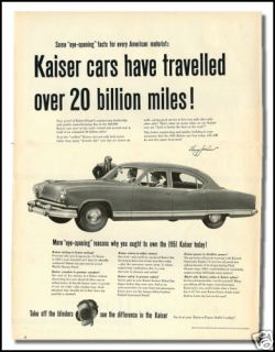 1951 Kaiser Automobile Print Ad