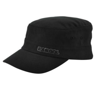 KANGOL Cotton Twill Flexfit Black Army Hat Cap