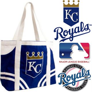 new▓ Kansas City Royals Canvas Tailgate Tote Genuine MLB Licensed