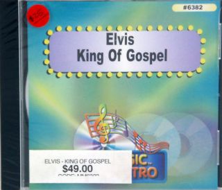 Elvis King of Gospel CD G Karaoke 15 Songs