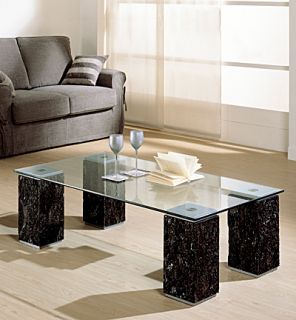 Glass Stone Coffee Table Lavamar Karnak Italian Crystal Stone Choice