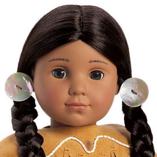 Kaya American Girl Doll Real Shell Hair Ties for Doll 1 Pair Mint