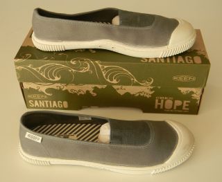 Womens Keen Santiago Slip on Canvas Tennis Shoes Grey Size 7 5