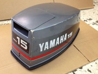 1992 Yamaha 15 HP 2 Stroke 2 Cylinder Hood Cover Cowl Freshwater MN