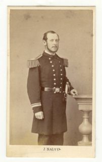 CDV Civil War Naval Officer Smith Kearsarge Sword