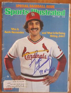 KEITH HERNANDEZ 1980 SIGNED AUTOGRAPHED SPORTS ILLUSTRATED ST. LOUIS