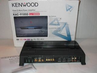 Kenwood KAC 9105D Mono Channel Car Audio Amplifier 1800W Max Class D