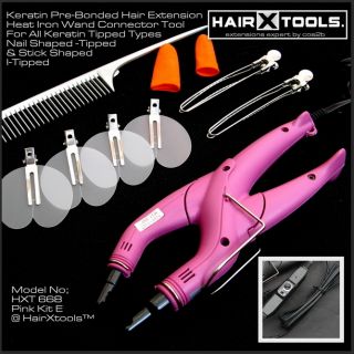 Pre Bonded Hair Extensions Fusion Keratin Heat Iron Connector Wand w