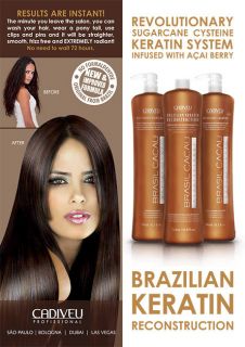  CACAU Brazilian Keratin Treatment Blow Dry Hair Straightening Kit