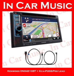 Kenwood DNX 4210BT Radio CD DVD Player Navigation Bluetooth KCA IP202