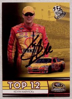 Kevin Harvick Autographed 2009 Press Pass Top 12 NASCAR Card COA