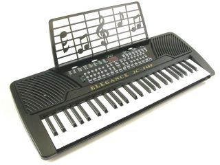 Keyboard Piano 54 Key Black Model Organ Music New
