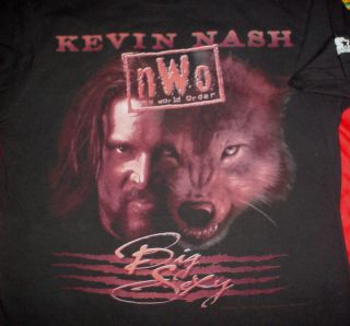 KEVIN NASH Big Sexy Wolf Pack NWO WWE Wrestling 1998 M Starter T SHIRT