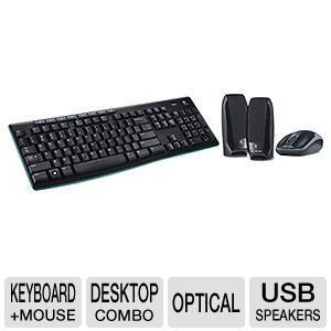 Music Super Combo MKZ260 Mouse and Keyboard Speaker Bundle