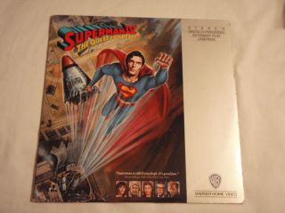 Superman IV Christopher Reeve Full Screen 12 Laserdisc