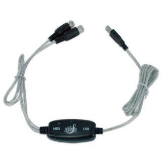 usb to midi keyboard interface converter cable adapter IN OUT Music