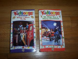 KIDSONGS VHS VIDEOS WHAT I WANT TO BE & WE WISH YOU A MERRY CHRISTMAS