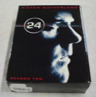 24 Twenty Four Season 2 DVD Set Kiefer Sutherland 7 DVDS
