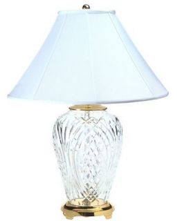 WATERFORD CRYSTAL KILKENNY Table Lamp ~ Signed, w COA ~ CHEAP 