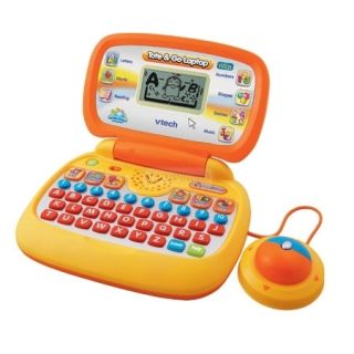 Vtech 80 120500 Kids Tote Go Learning Laptop w PC Connection Orange