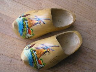 Authentic Dutch Wooden Clogs Clompen Shoes Holland Windmill Kim