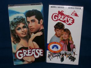 Grease Used and Grease 2 Brand New VHS