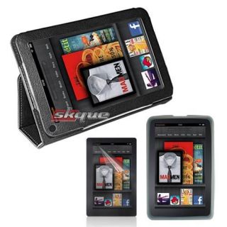 Case Cover Bag Clear Skin Protector Film for  Kindle Fire