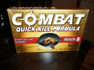 Combat Quick Kill Roach Killer Bug Control 12 Child Resistant Bait